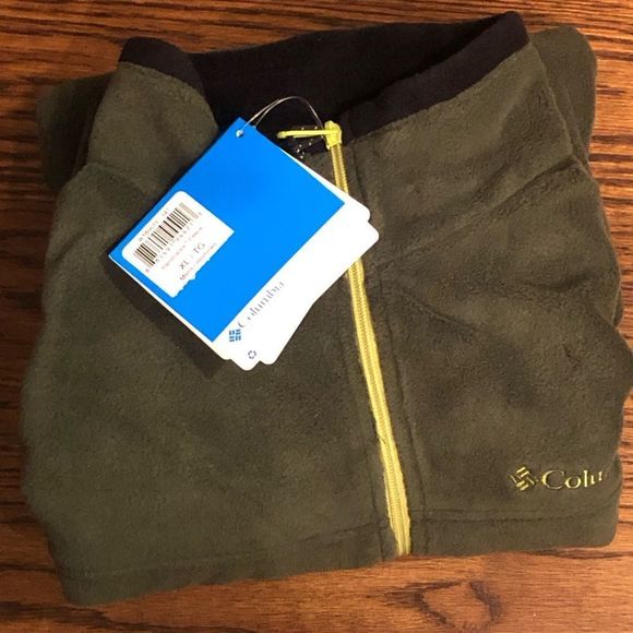 COLUMBIA Men's Olive Green Black Full Zipper Jacket NWT Sz XL - Picture 8 of 10